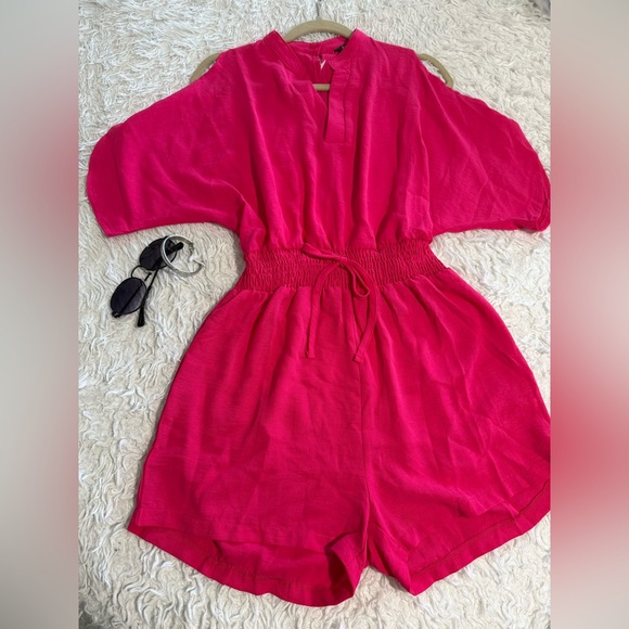 Casual Pink Jumpsuit - Picture 1 of 9